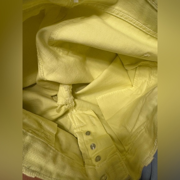 Ann Taylor LOFT Button Fly Yellow Jeans Sz 26/2 - Picture 2 of 9